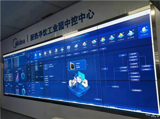广东某工业园拼接屏安装